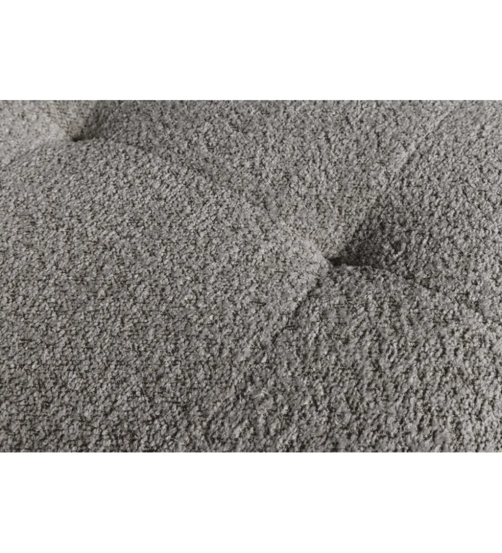 Pufa ROYAL 120 cm bouclé szara