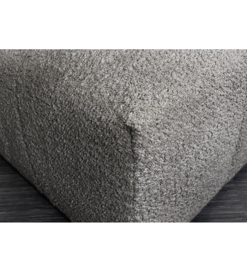 Pufa ROYAL 120 cm bouclé szara