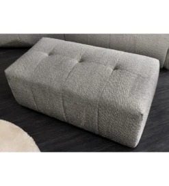 Pufa ROYAL 120 cm bouclé szara