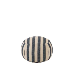 Pufa STRIPED 45 cm niebiesko biała