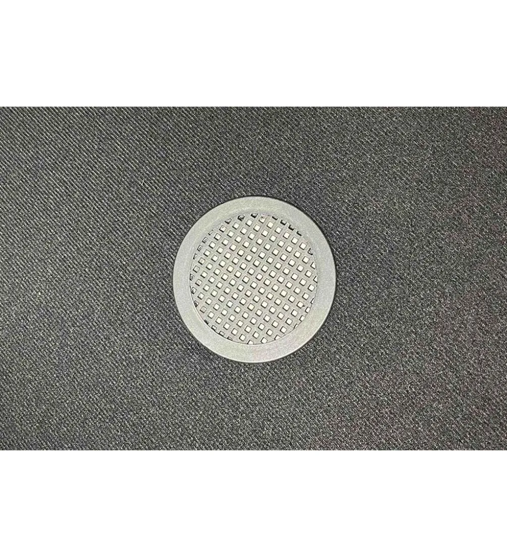 Pufa VOGUE 40 cm z schowkiem welwet musztardowa