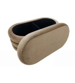 Pufa VOGUE 85 cm z schowkiem welwet champagne