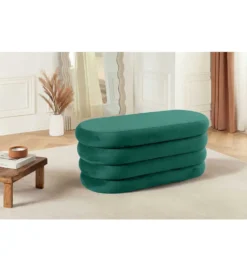 Pufa VOGUE 85 cm z schowkiem welwet zielony