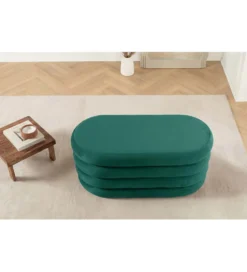 Pufa VOGUE 85 cm z schowkiem welwet zielony