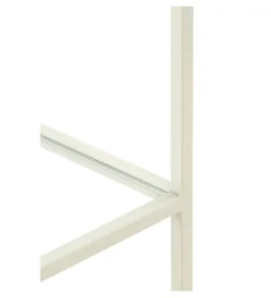 Regał AINO 214 cm szklany kremowy