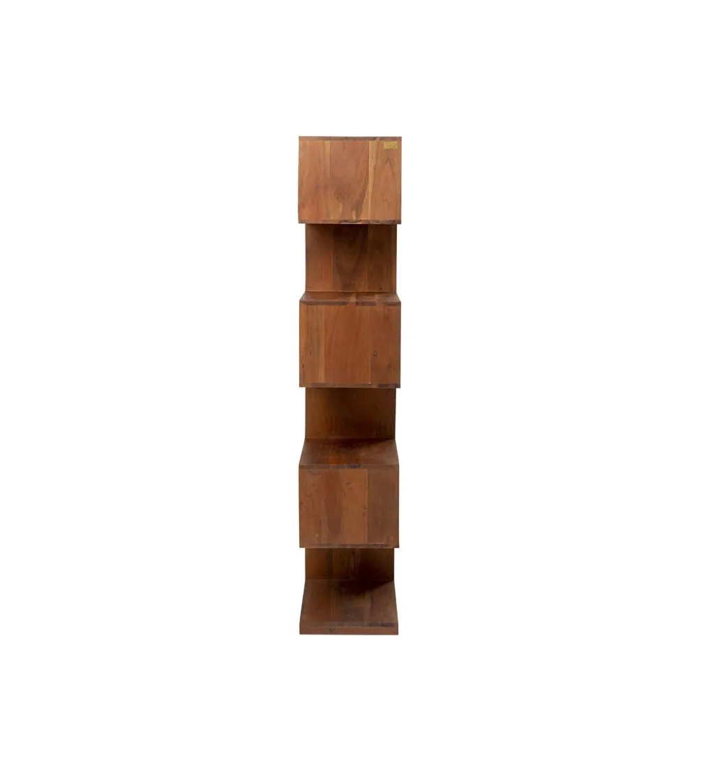 Regał AUTHENTICO ZICK ZACK 100 x 180 cm naturalny drewno mango