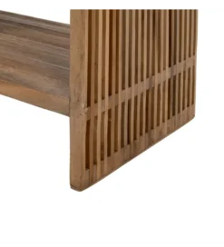 Regał BELLAMONTE 116 cm naturalny drewno teak