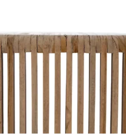 Regał BELLAMONTE 116 cm naturalny drewno teak