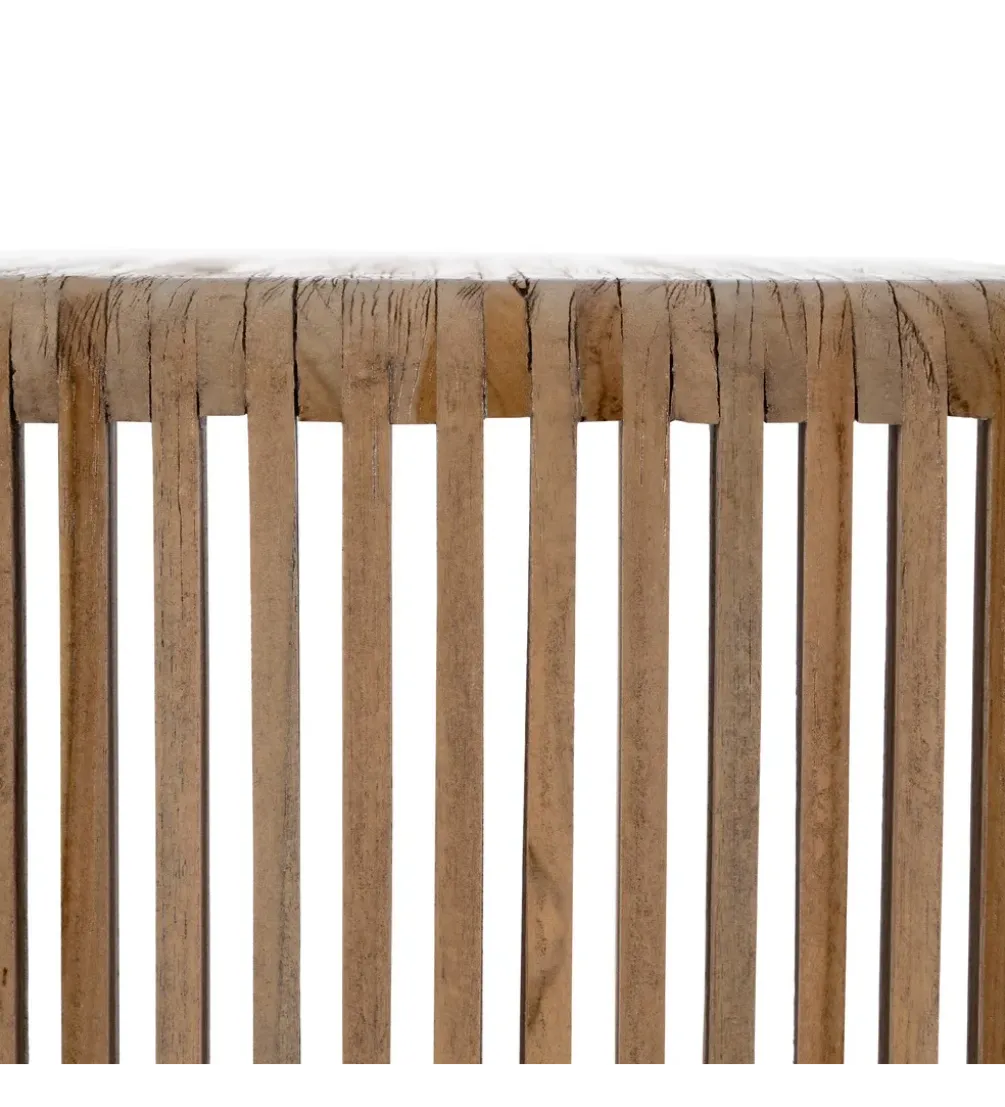 Regał BELLAMONTE 116 cm naturalny drewno teak