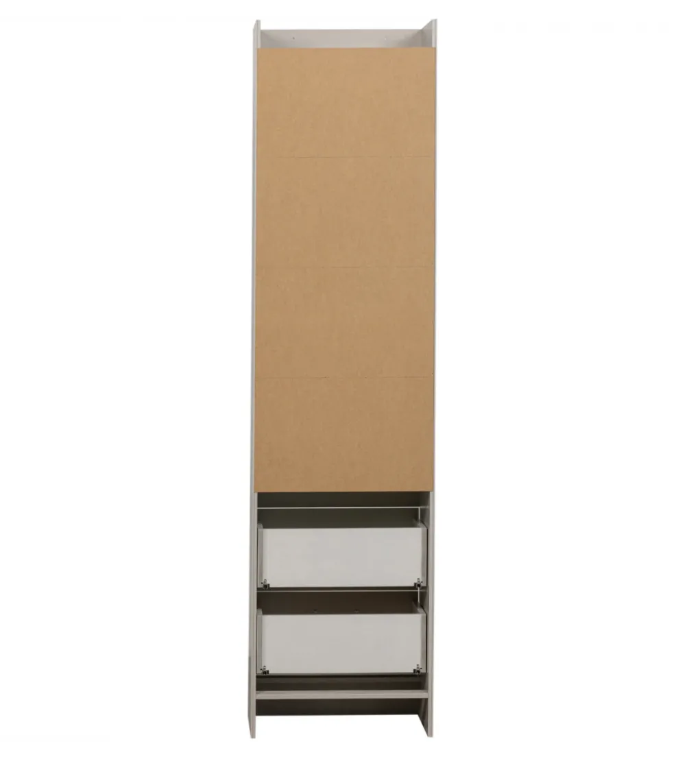 Regał BOLD 215 cm drewno sosny biały