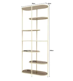 Regał BRIX JILL 190 cm biały