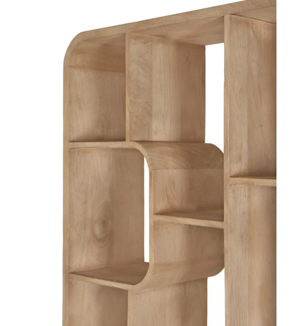 Regał BRIX LOGAN 190 cm drewno mango naturalny