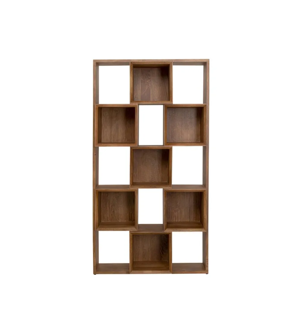 Regał CUBES BALANCE 103 x 192 cm drewno mango