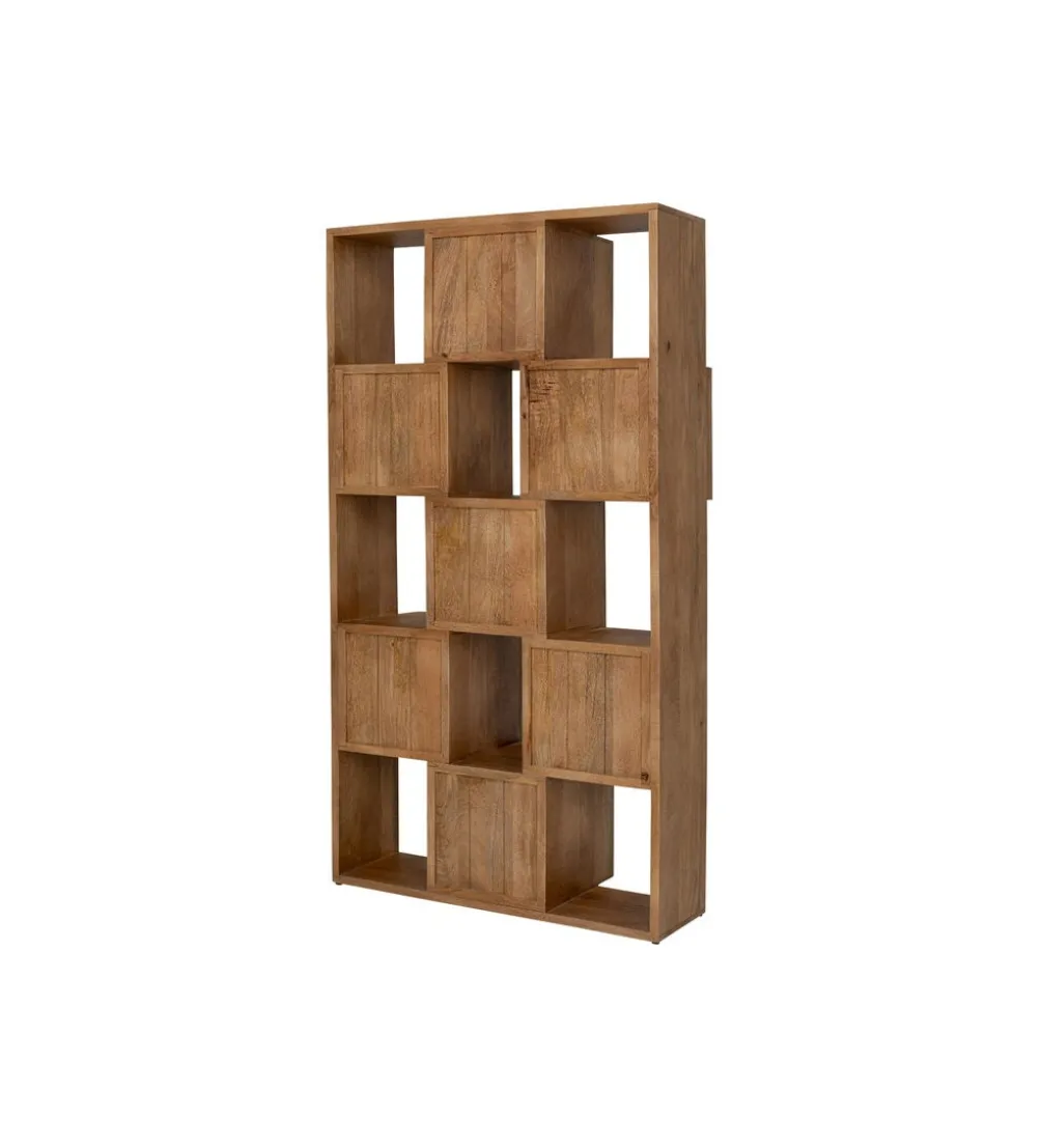 Regał CUBES BALANCE 103 x 192 cm drewno mango