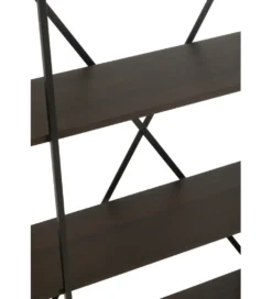 Regał DOMERESU 120 cm ciemny brązowy