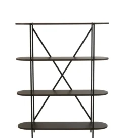Regał DOMERESU 120 cm ciemny brązowy