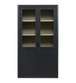 Regał GUNNAR 217 cm drewno sosny czarny mat