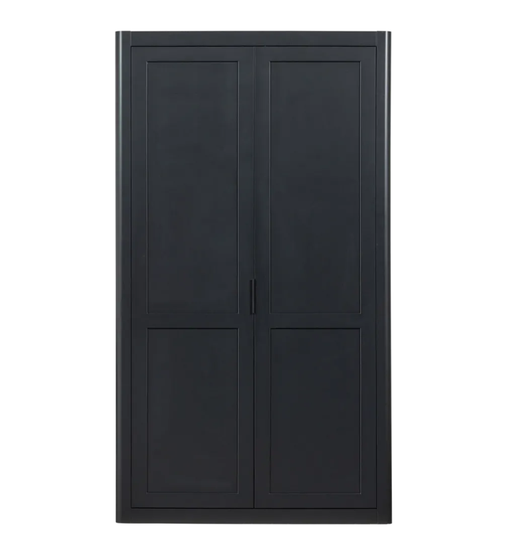 Regał GUNNAR 217 x 120 cm czarny mat