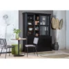 Regał LAGOS 214 cm drewno sosny czarny