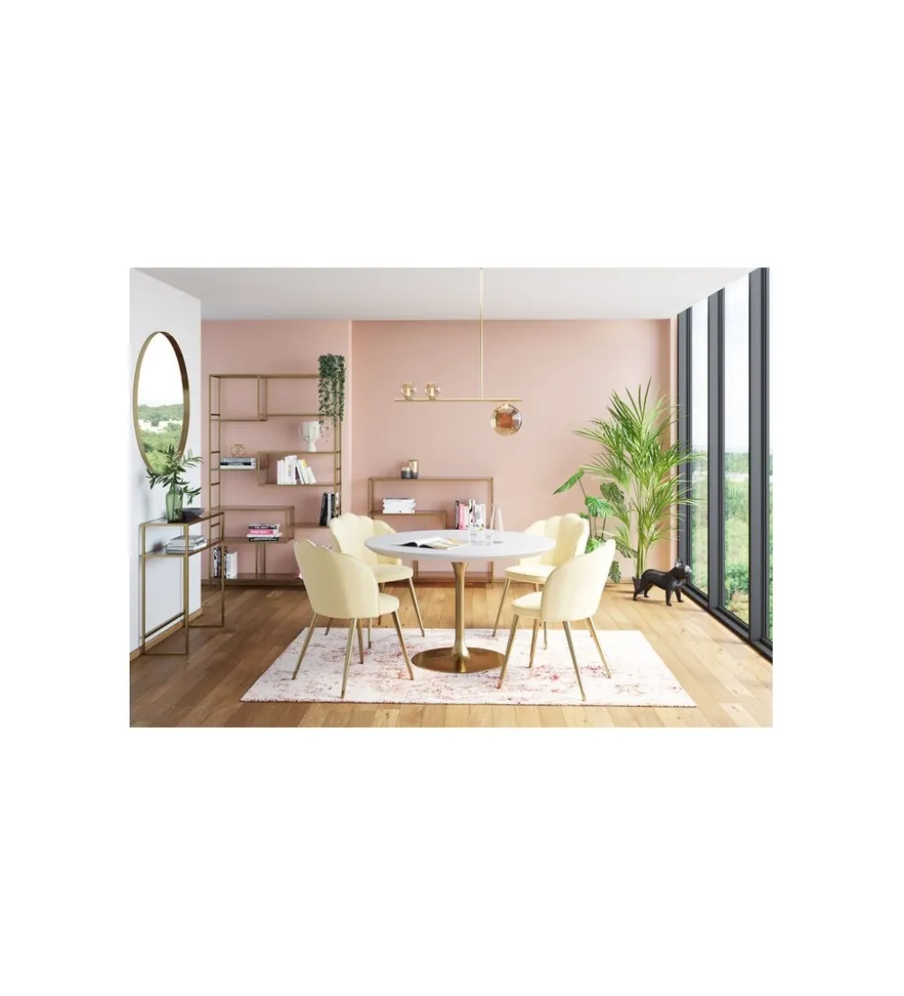 Regał LOFT 115 cm złoty
