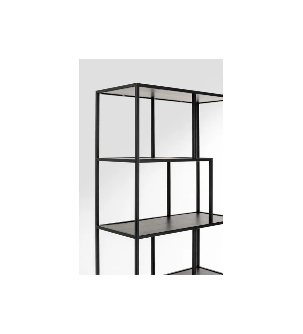Regał LOFTIE 77 x 185 cm czarny