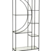 Regał metalowy Circle 180 cm czarny