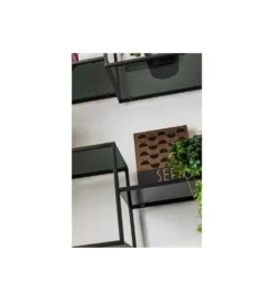 Regał metalowy Loft 195 cm x 115 cm czarny