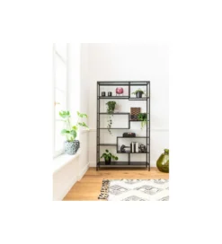 Regał metalowy Loft  195 cm x 115 cm czarny