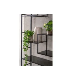 Regał metalowy Loft  195 cm x 115 cm czarny