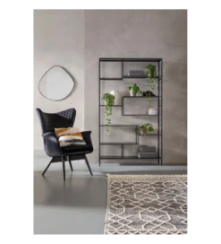 Regał metalowy Loft  195 cm x 115 cm czarny