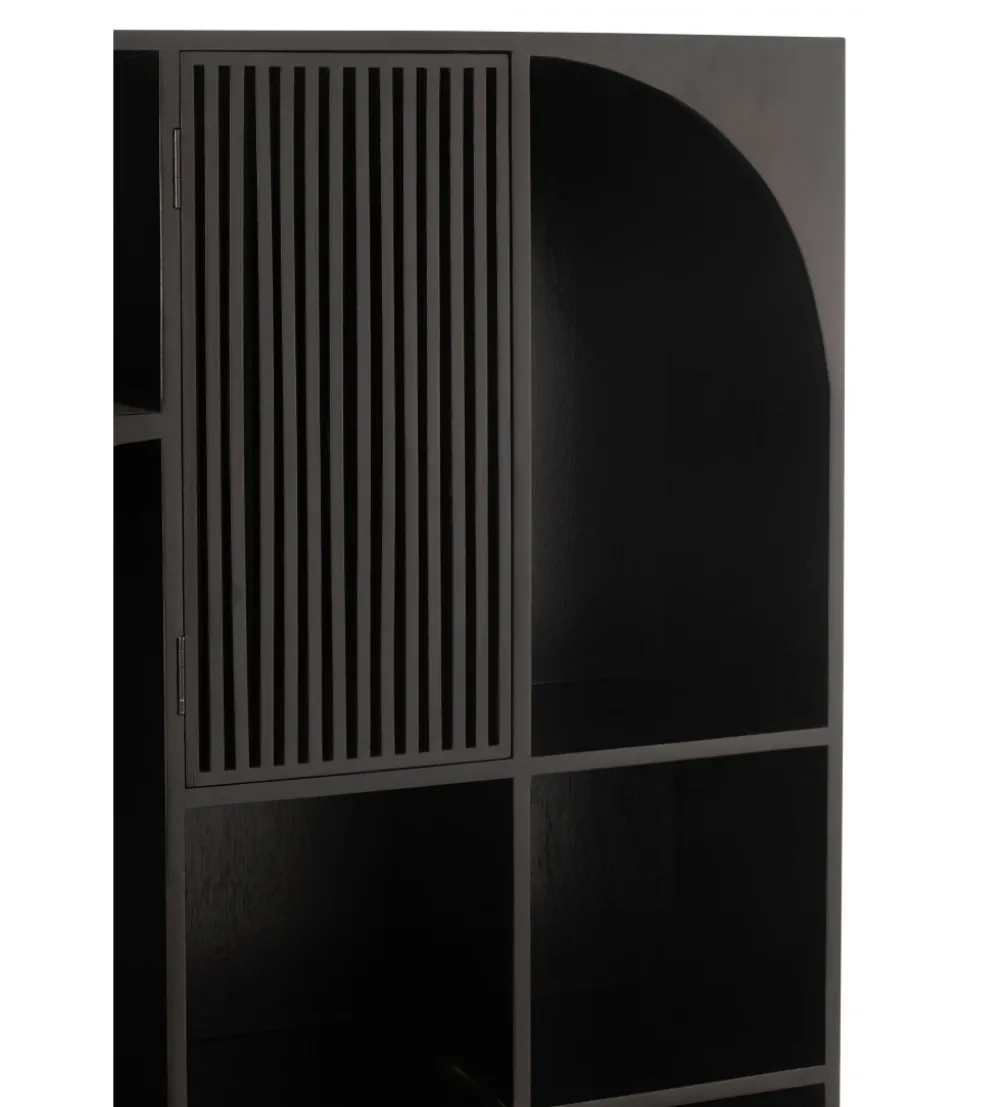Regał MODE 168 cm drewno mango czarny
