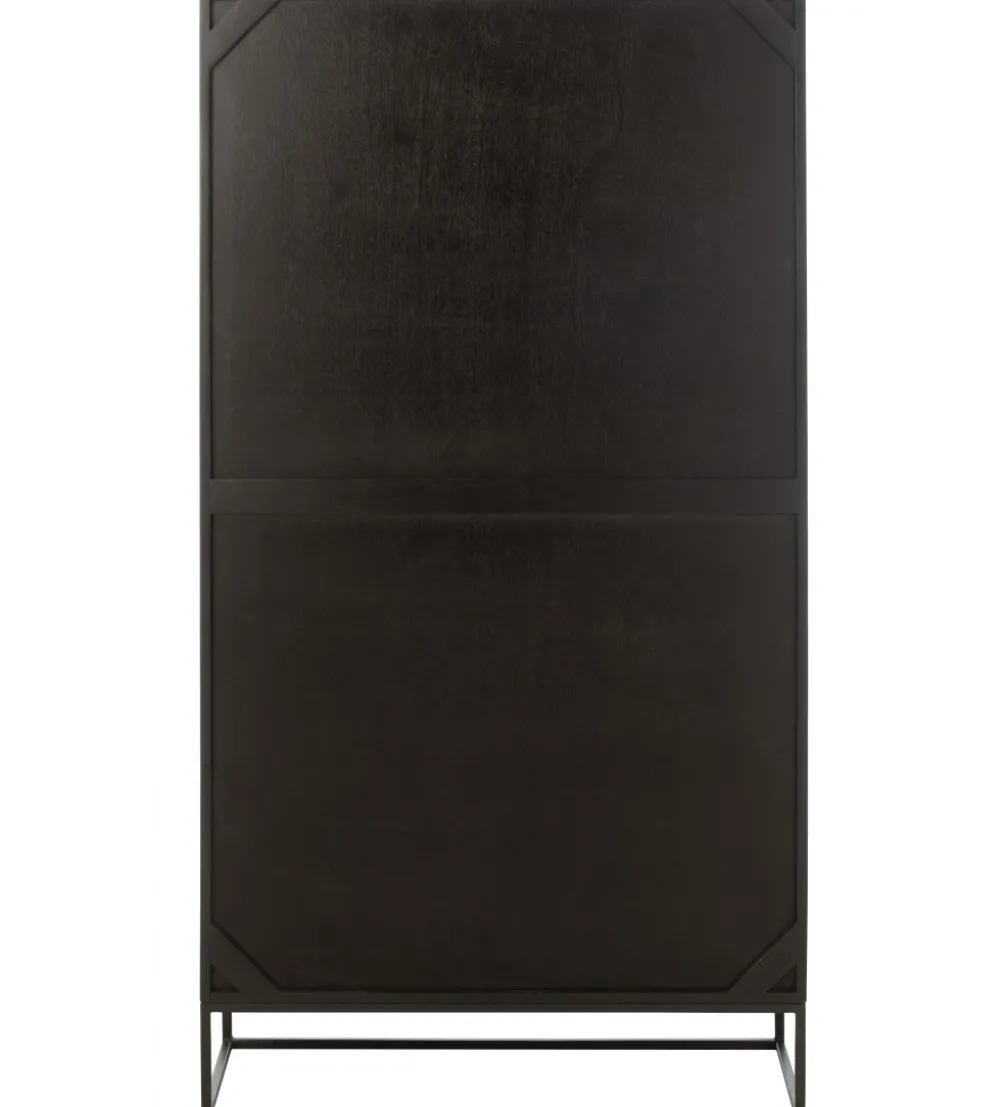 Regał MODE 168 cm drewno mango czarny