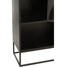 Regał MODE 168 cm drewno mango czarny