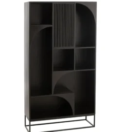 Regał MODE 168 cm drewno mango czarny