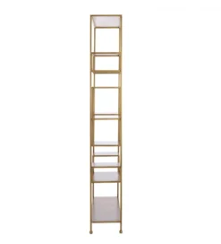 Regał REZINA 205 cm antyczny brąz