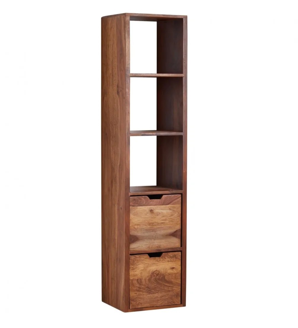 Regał wiszący MEKNES 35 cm drewno sheesham