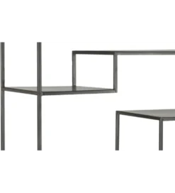 Regał WOLFRAM 185 cm metalowy czarny