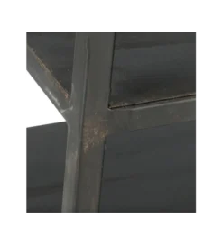 Regał WOLFRAM 185 cm metalowy czarny