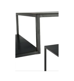 Regał WOLFRAM 185 cm metalowy czarny