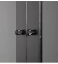 Regał XAM 155 cm drewno sosny czarny