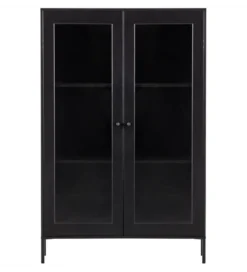 Regał XAM 155 cm drewno sosny czarny