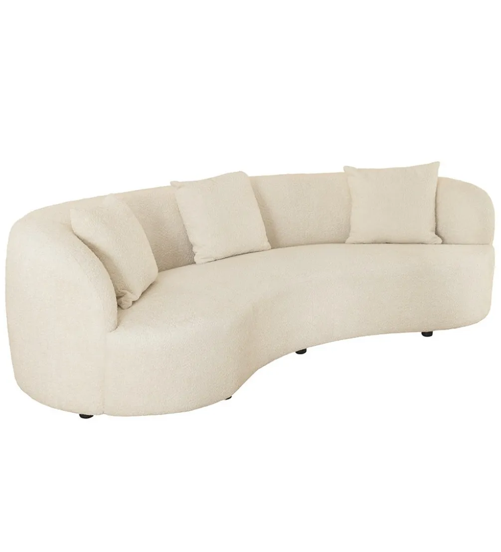 Sofa ATELIER 230 cm 3-osobowa bouclé beżowa