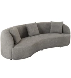 Sofa ATELIER 230 cm 3 osobowa bouclé szary