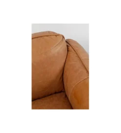 Sofa CALGARY 228 cm skórzana brązowa