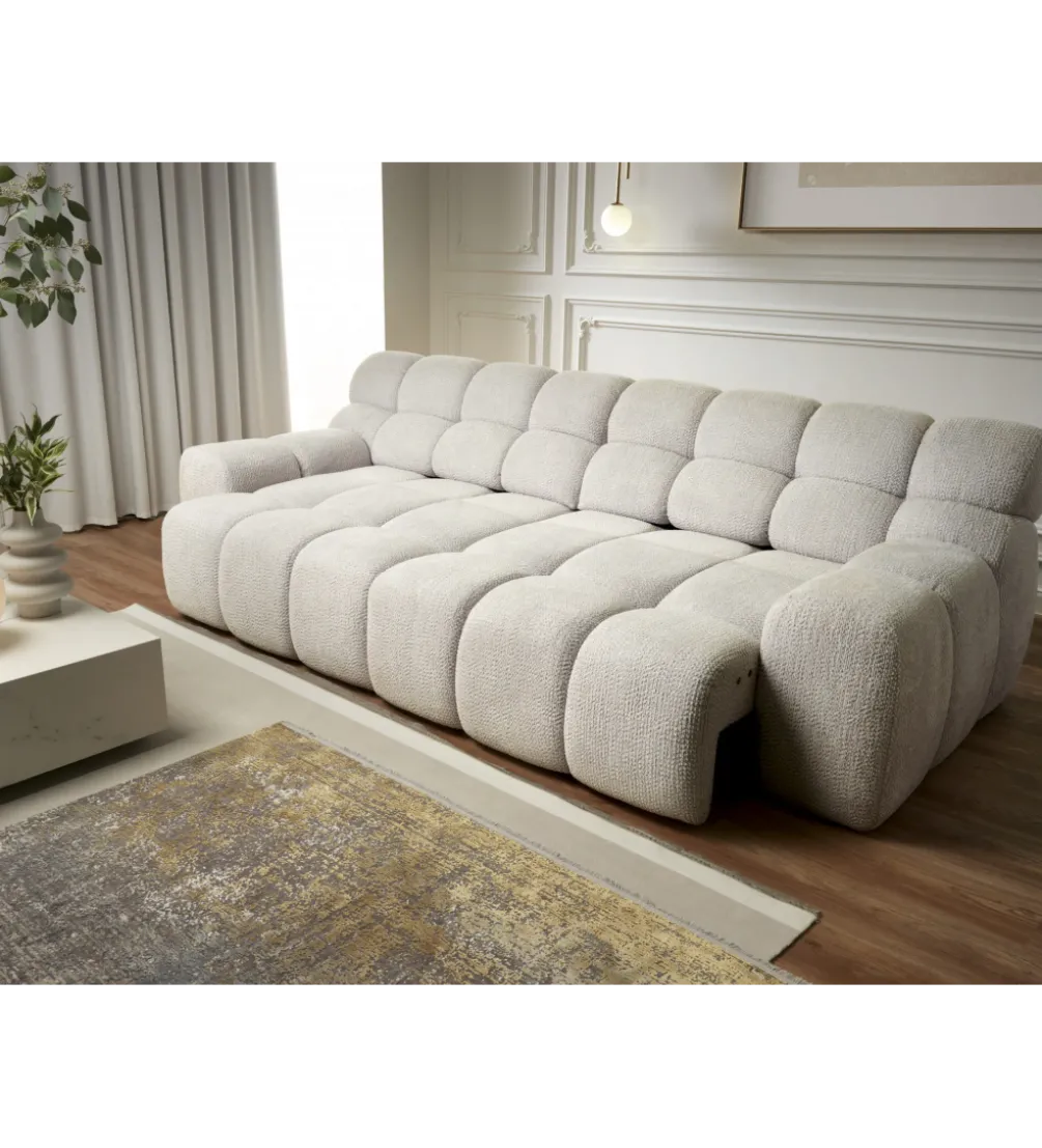 Sofa CAMPILE 288 cm elektrycznie wysuwane siedzisko