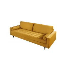 Sofa CANIS 220 cm musztardowo - żółta