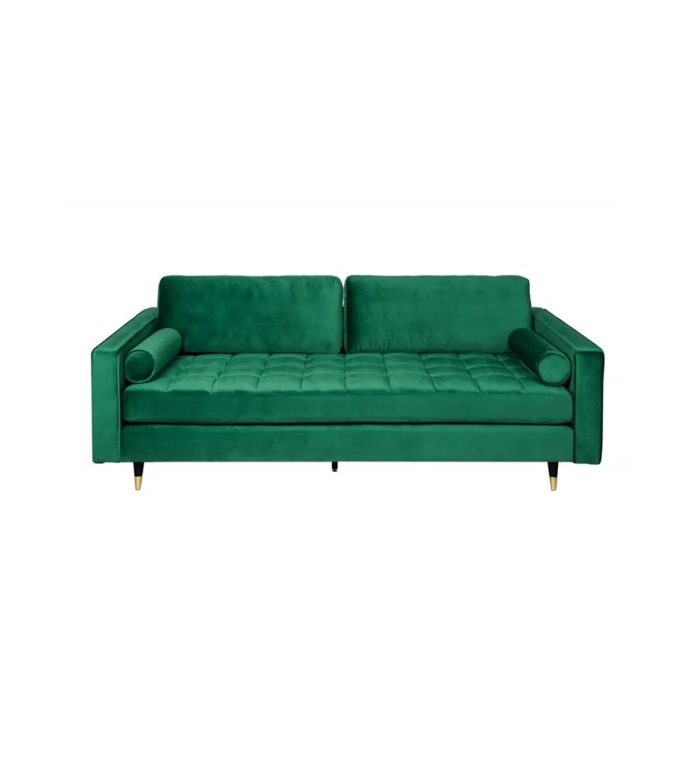 Sofa CANIS velvet 220 cm szmaragdowo zielony aksamit