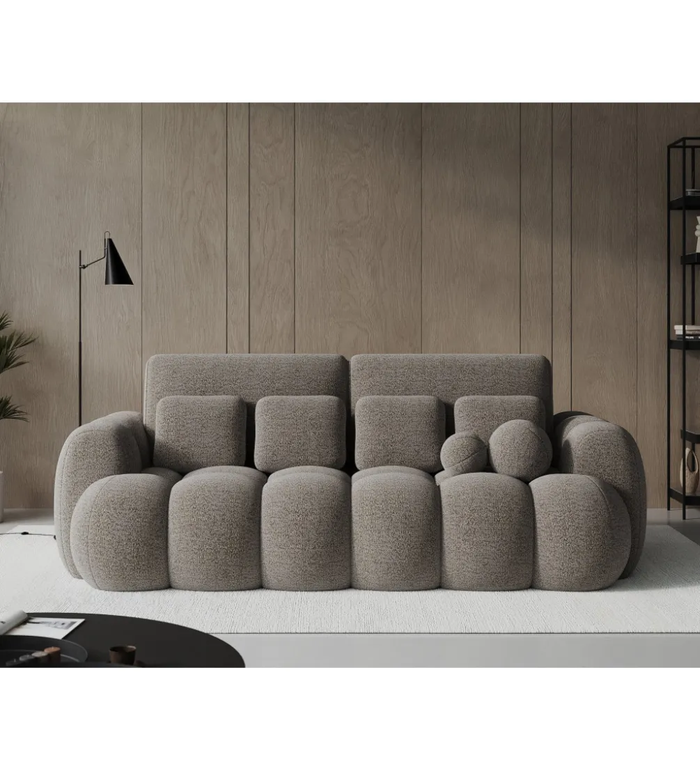 Sofa COTTONN 256 cm z funkcją spania popielaty tkanina royal 20