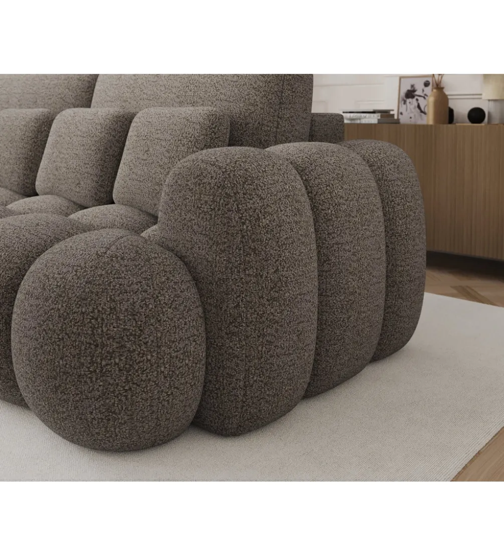 Sofa COTTONN 256 cm z funkcją spania popielaty tkanina royal 20