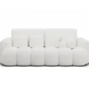 Sofa COTTONN 256 cm z funkcją spania biała tkanina paolli 01